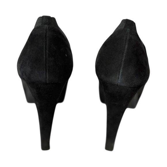 Stuart Weitzman Heels - Size 8 - Black - 5 inch Sleek Heel - Platform Sole - Picture 4 of 10